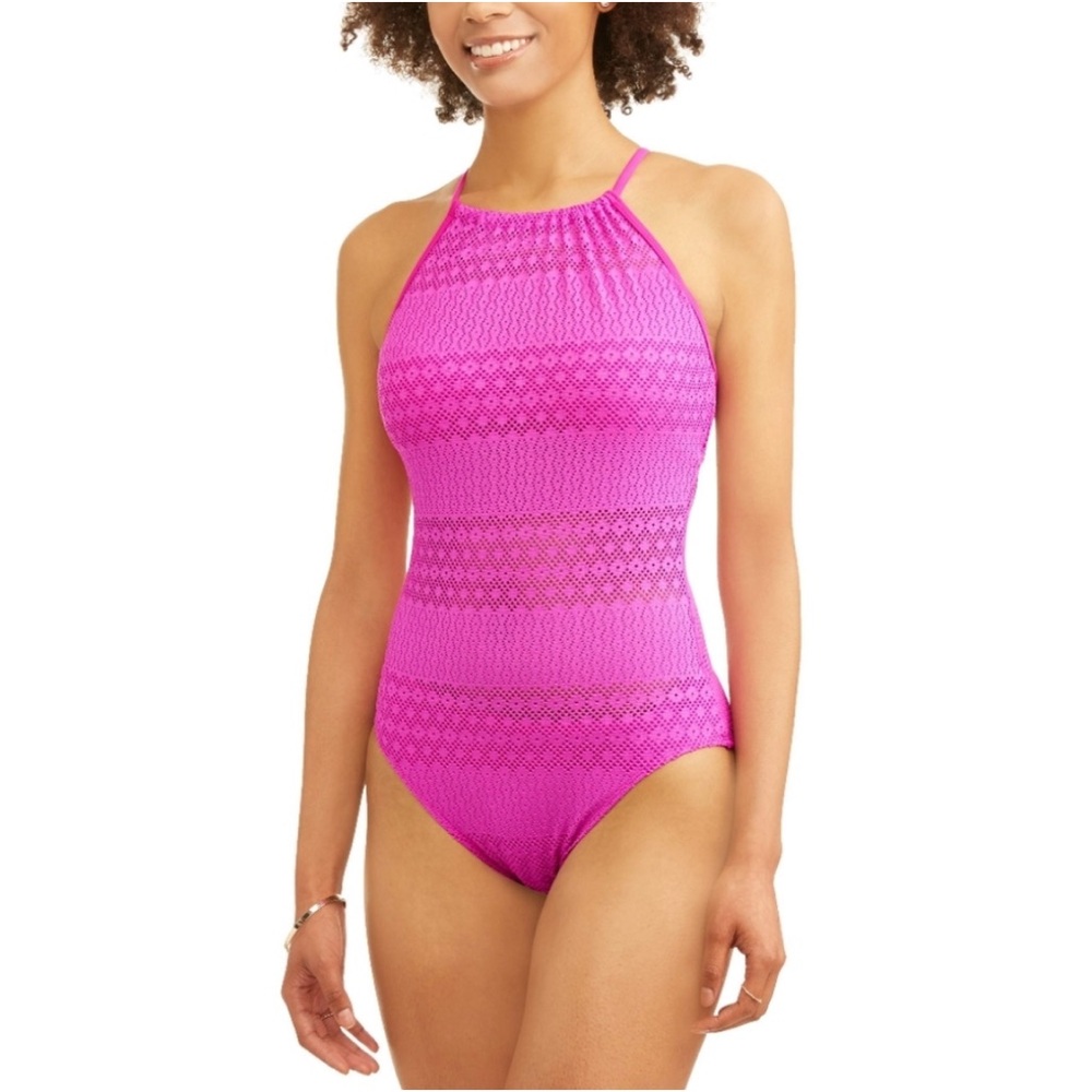 NWOT Time and Tru Pink One-Piece Swimsuit XL
